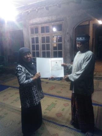 Penyerahan Akte Kematian Program Aksi Simpati